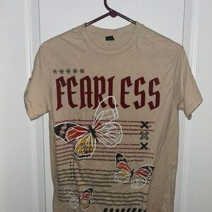 Fearless Graphic Tan T-Shirt